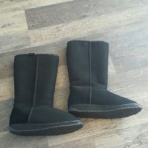 EMU Australia  black  suede winter women boots 12 in